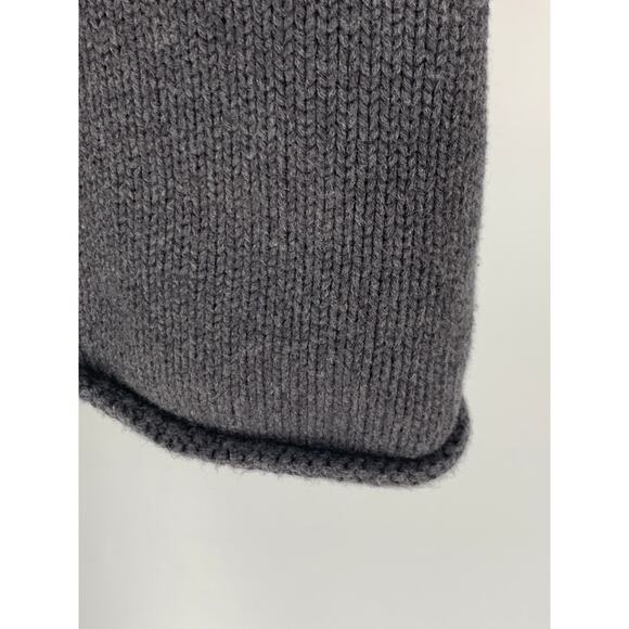 J. Jill Button Up Cardigan Womens Medium 100% Cotton Dark Grey Long Sleeves - Picture 6 of 8